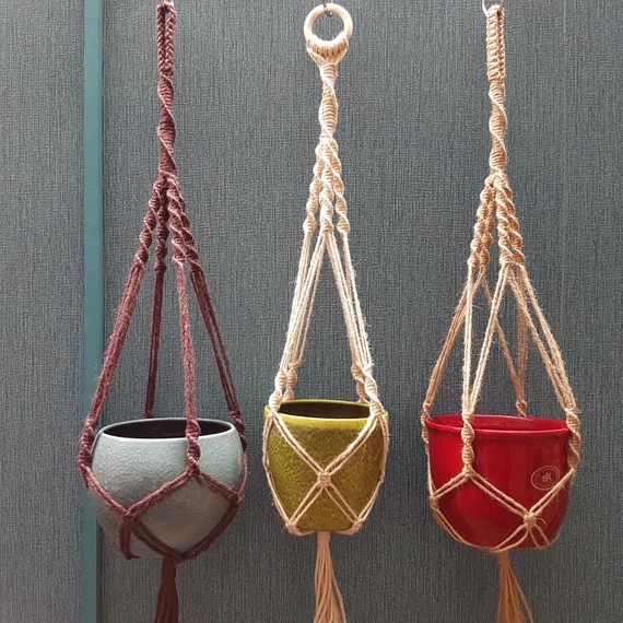 Macrame Flower Basket