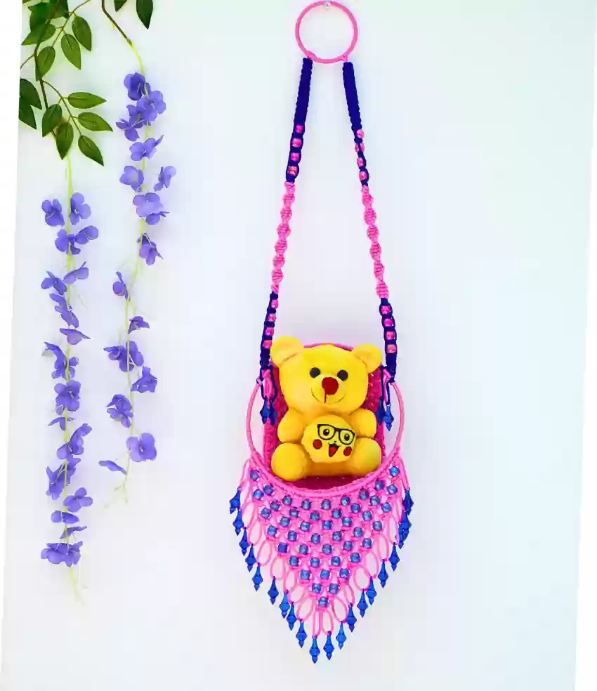 Macrame Teddy Bear Jhula